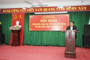 Chi bộ trường THPT Bình Gia tổ chức Hội nghị kiểm điểm, đánh giá, xếp loại chất lượng tổ chức Đảng, Đảng viên năm 2023